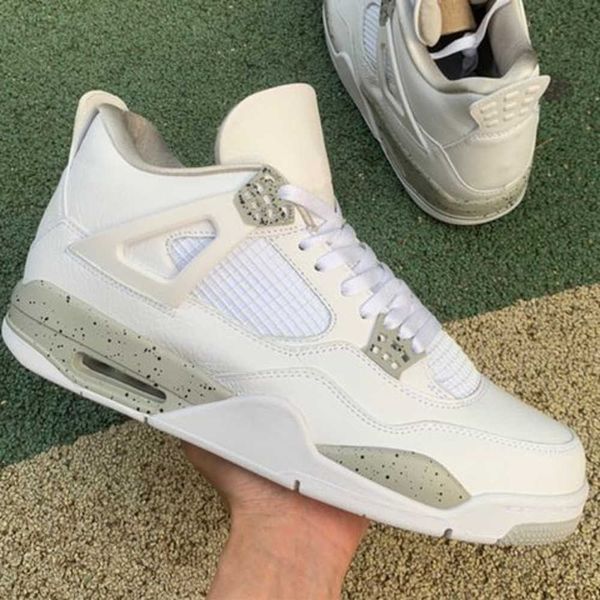 oreo white jumpman basketball 4 shoes 4s tech gray-white sneakers sports with box, White;red
oreo white jumpman basketball 4 shoes 4s tech gray-white sneakers sports with box, White;red