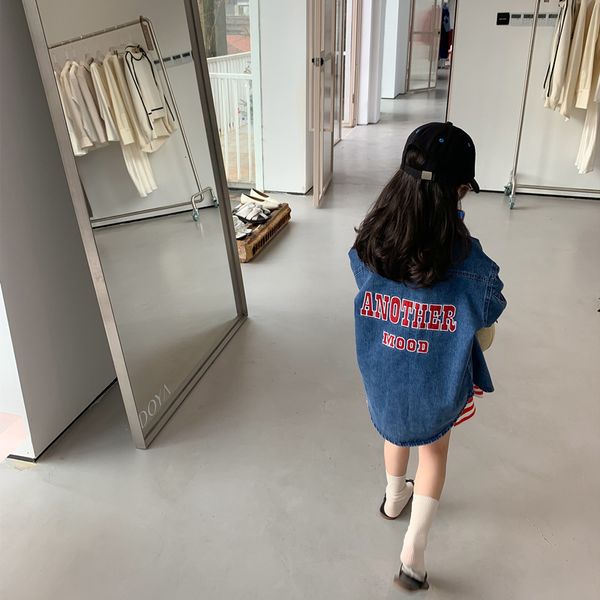 kids shirts 1652c children clothes girl denim shirt spring long letter jacket girl s 2 9year kid s 230630, White;black
kids shirts 1652c children clothes girl denim shirt spring long letter jacket girl s 2 9year kid s 230630, White;black