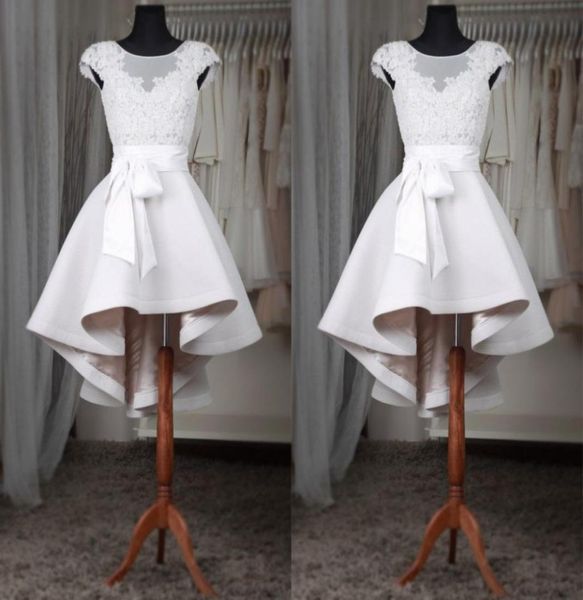 white short homecoming dresses sheer neck cap sleeves appliques lace satin custom made high low prom dresses fast 4307645, Blue;pink
white short homecoming dresses sheer neck cap sleeves appliques lace satin custom made high low prom dresses fast 4307645, Blue;pink