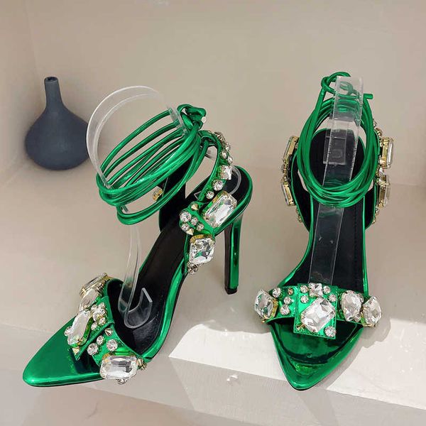 sandals crystal rhinestones pointed toe women 2023 summer ankle lace-up stiletto high heels wedding prom lady shoes 230511, Black
sandals crystal rhinestones pointed toe women 2023 summer ankle lace-up stiletto high heels wedding prom lady shoes 230511, Black