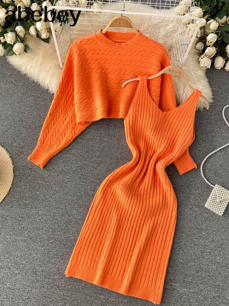 two piece dres elegant slim sets female sweater autumn winter high waist knitted ensemble femme medium long party dresses 230630, White
two piece dres elegant slim sets female sweater autumn winter high waist knitted ensemble femme medium long party dresses 230630, White