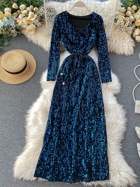 urban dresse 's party dress long sleeved sequin temperament banquet host elegant v neck waist lacing y454 230630, White;black
urban dresse 's party dress long sleeved sequin temperament banquet host elegant v neck waist lacing y454 230630, White;black