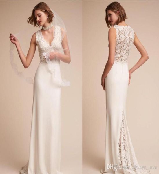 2019 exquisite illusion lace appliqued wedding dress modern beach sheath v neck long bridal gown custom made plus size7514543, White
2019 exquisite illusion lace appliqued wedding dress modern beach sheath v neck long bridal gown custom made plus size7514543, White