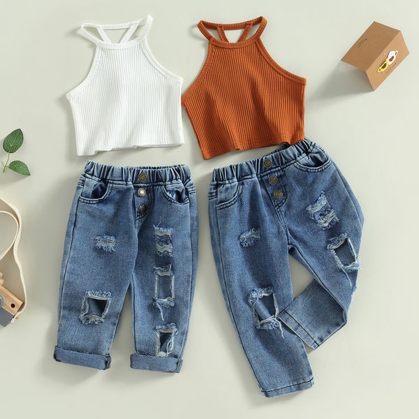 clothing sets ma baby 18m 6y toddler baby girls clothes summer children outfits infant kid knit vest denim pants jeans d01 230630, White
clothing sets ma baby 18m 6y toddler baby girls clothes summer children outfits infant kid knit vest denim pants jeans d01 230630, White