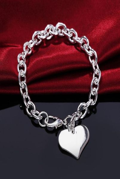 new 925 silver bracelet heart bracelet men and women jewelry gift l2208083888342, Black
new 925 silver bracelet heart bracelet men and women jewelry gift l2208083888342, Black
