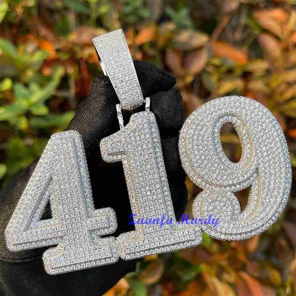 personalized number charms white gold color name letter necklace chain hip hop style 3 inches custom moissanite pendant, Silver
personalized number charms white gold color name letter necklace chain hip hop style 3 inches custom moissanite pendant, Silver