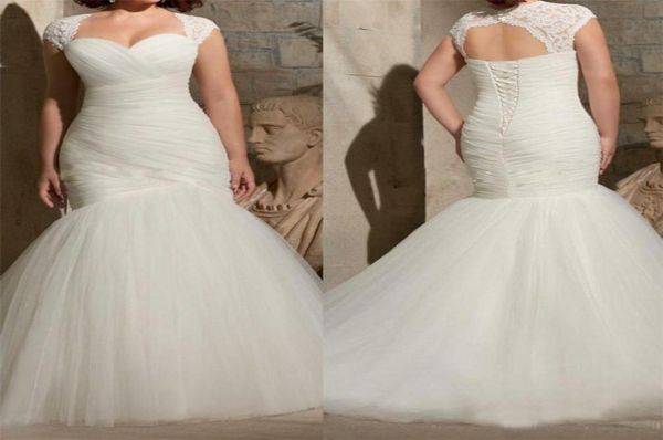lace applique pleats trumpet bridal gowns sweep train cap sleeve wedding dress vintage plus size mermaid wedding gowns6742896, White
lace applique pleats trumpet bridal gowns sweep train cap sleeve wedding dress vintage plus size mermaid wedding gowns6742896, White