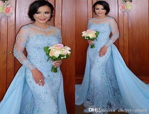 african baby blue prom dresses mermaid with detachable train sheer neck appliques long sleeves sweep train arabic dubai evening pa6735062, Black;red
african baby blue prom dresses mermaid with detachable train sheer neck appliques long sleeves sweep train arabic dubai evening pa6735062, Black;red