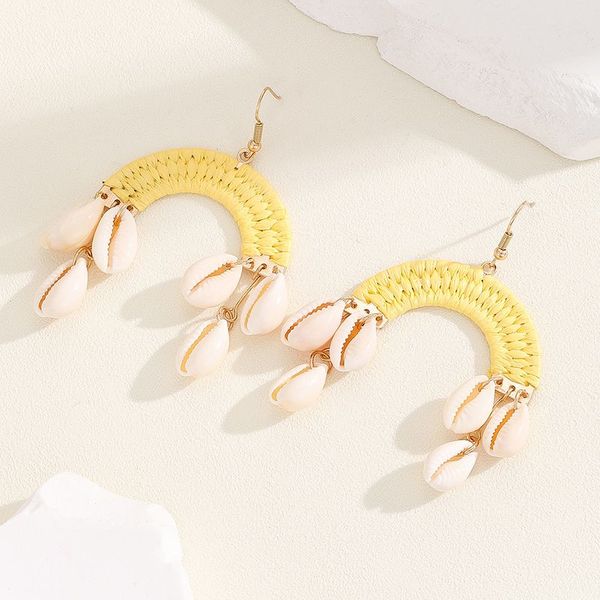 boho big shell cowrie rattan handmade earrings natural seashell statement drop earrings women summer holiday beach jewelry gift, Golden
boho big shell cowrie rattan handmade earrings natural seashell statement drop earrings women summer holiday beach jewelry gift, Golden