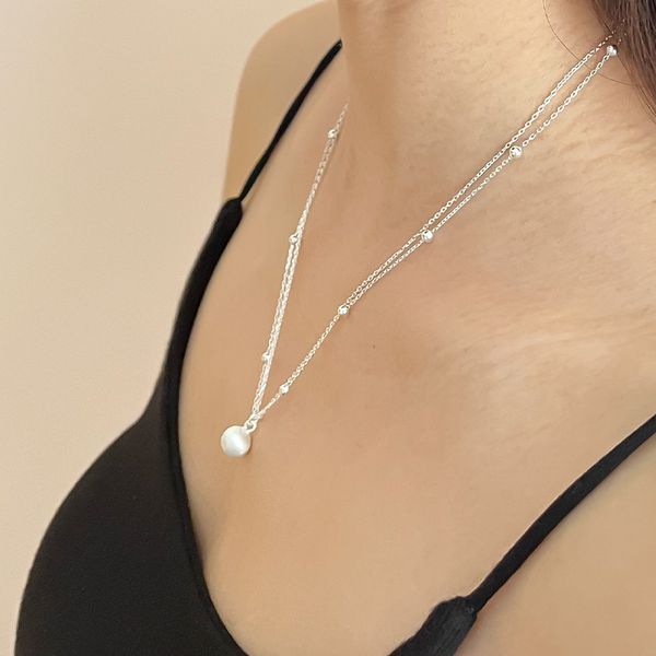 original niche light luxury design sense flash sand metal ball bead double chain sterling silver woman simple
original niche light luxury design sense flash sand metal ball bead double chain sterling silver woman simple