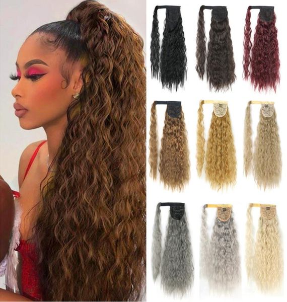 deep wave curly wrap around clip in ponytail hair extension synthetic heat resistant fake pony tail false hairpiece natural pure c2104013, Black
deep wave curly wrap around clip in ponytail hair extension synthetic heat resistant fake pony tail false hairpiece natural pure c2104013, Black