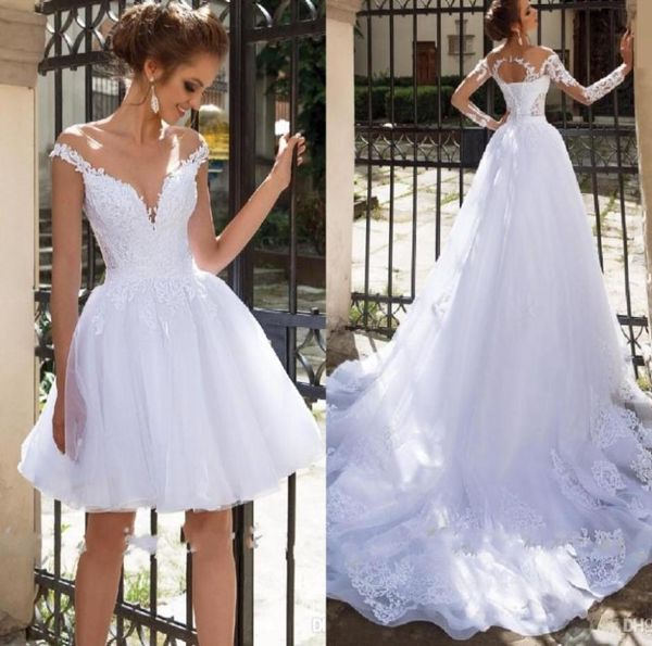 new plus size a line wedding dress 2 in 1 with sleeves lace applique vestido de noiva floor length tulle princess bridal gown wedd3082674, White
new plus size a line wedding dress 2 in 1 with sleeves lace applique vestido de noiva floor length tulle princess bridal gown wedd3082674, White