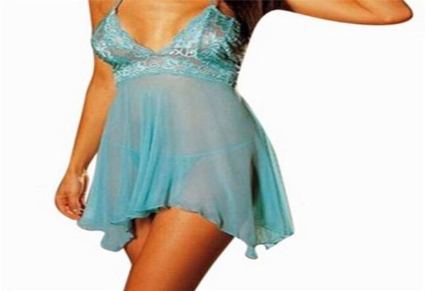 women lingerie lace dress underwear babydoll sleepweargstriblbd3238899, Red;black