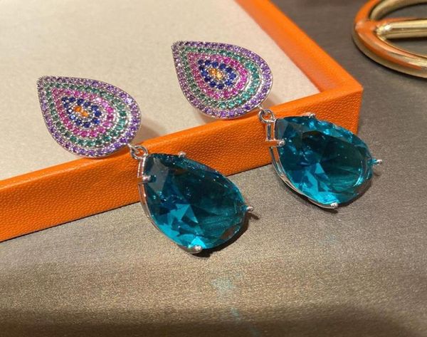 fashion bohemian earrings for women ethnic colorful cubic zircon blue water drop earring wedding party brand jewelry6671207, Silver
fashion bohemian earrings for women ethnic colorful cubic zircon blue water drop earring wedding party brand jewelry6671207, Silver