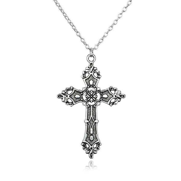 vintage crosses pendant necklace goth jewelry accessories gothic grunge chain y2k fashion women things men l230620, Silver
vintage crosses pendant necklace goth jewelry accessories gothic grunge chain y2k fashion women things men l230620, Silver