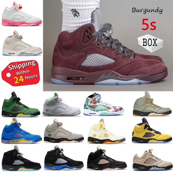 with box 2023 jumpman 5 5s retro basketball shoes concord black metallic noir unc university blue raging bull bluebird aqua fire red sail ra 
with box 2023 jumpman 5 5s retro basketball shoes concord black metallic noir unc university blue raging bull bluebird aqua fire red sail ra