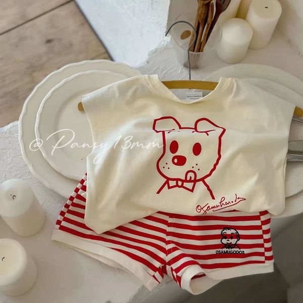 clothing sets children's summer set boys and girls' pure cotton sleeveless tshirt loose shorts baby casual sports two piece 230630, White
clothing sets children's summer set boys and girls' pure cotton sleeveless tshirt loose shorts baby casual sports two piece 230630, White