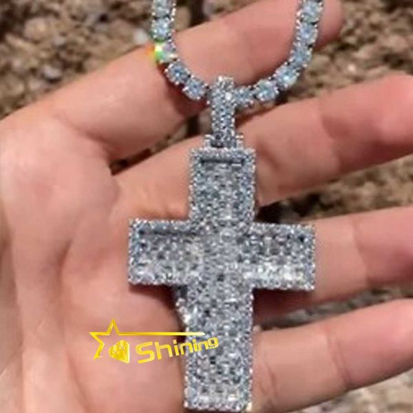 pass diamond tester moissanite fine jewelry hip hop iced out custom cross pendant silver 925 vvs moissanite pendant
pass diamond tester moissanite fine jewelry hip hop iced out custom cross pendant silver 925 vvs moissanite pendant