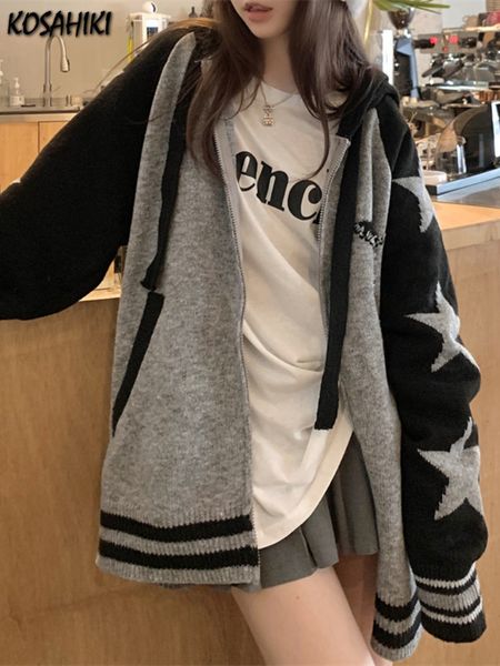 women's knits tees kosahiki star print harajuku cardigan women oversized grunge knitted casual sweater coats 2023 autumn fashion street, White
women's knits tees kosahiki star print harajuku cardigan women oversized grunge knitted casual sweater coats 2023 autumn fashion street, White
