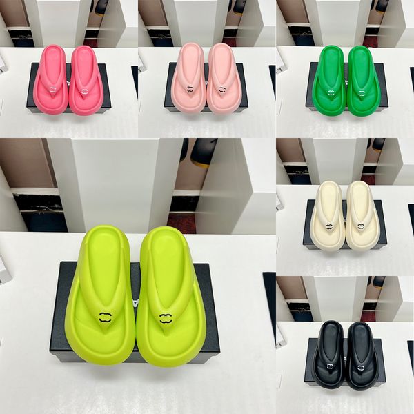 designer summer women sandals slippers flip-flops non-slip thick bottom eva rubber and plastic fashion beach slippers, Black
designer summer women sandals slippers flip-flops non-slip thick bottom eva rubber and plastic fashion beach slippers, Black