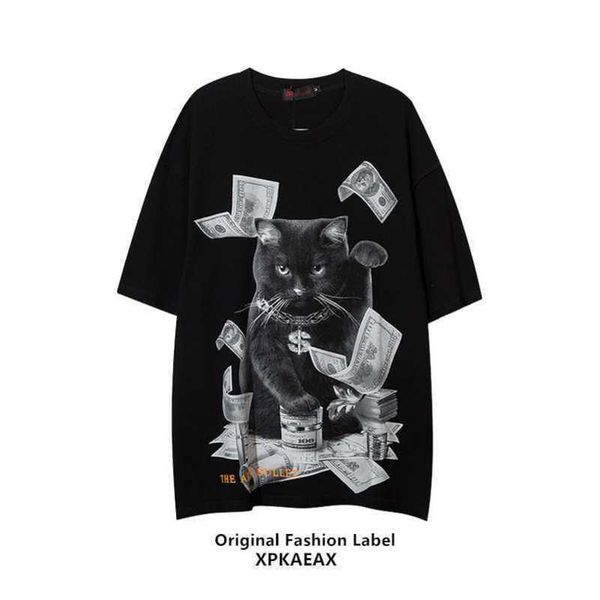 stussys original fashion brand us persian cat printed t-shirt men's and women's hip hop oversize cotton short sleeve, White;black
stussys original fashion brand us persian cat printed t-shirt men's and women's hip hop oversize cotton short sleeve, White;black