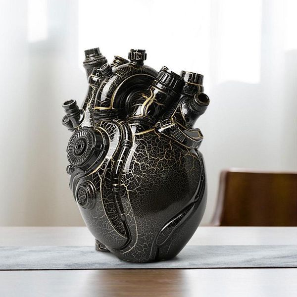 parkas unique heart vase anatomical heart flowerpot dried flower container planter resin medical heart flower vase home decor, Black
parkas unique heart vase anatomical heart flowerpot dried flower container planter resin medical heart flower vase home decor, Black
