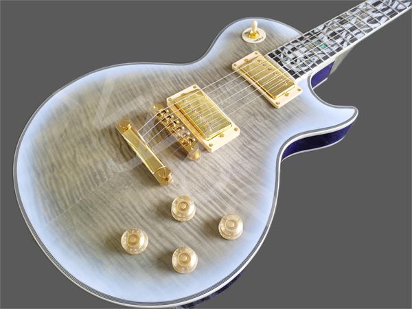 custom electric guitar with 6-string flame, white edge explosion, real abalone, white pearl, firefly, finger mosaic
custom electric guitar with 6-string flame, white edge explosion, real abalone, white pearl, firefly, finger mosaic