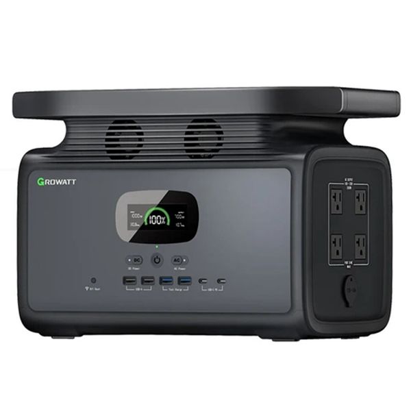 1pc growatt infinity 1500 portable power station, 1512wh capacity 2000w ac output, 12 outlets, wireless charging, ups function, smart app co
1pc growatt infinity 1500 portable power station, 1512wh capacity 2000w ac output, 12 outlets, wireless charging, ups function, smart app co