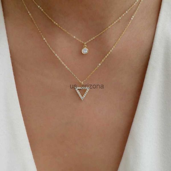 ywzixln trend elegant jewelry crystal triangle pendant necklace golden color unquie women fashion necklace wholesale n0310 l230620, Silver
ywzixln trend elegant jewelry crystal triangle pendant necklace golden color unquie women fashion necklace wholesale n0310 l230620, Silver