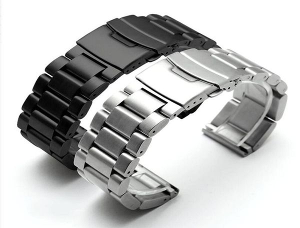 22 24 26mm watchband men thick pure solid stainless steel brushed watch band strap deployment buckle bracelets tools7893813, Black;brown
22 24 26mm watchband men thick pure solid stainless steel brushed watch band strap deployment buckle bracelets tools7893813, Black;brown