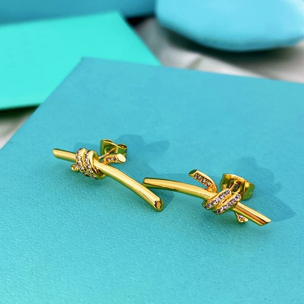 bow earring classic titanium steel tie a knot earrings with diamond luxurious designer gift from c family gold rose non fading jewelry, Silver
bow earring classic titanium steel tie a knot earrings with diamond luxurious designer gift from c family gold rose non fading jewelry, Silver