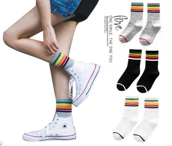 fashion multicolour rainbow stripes sports socks pure cotton student outdoor sports leisure middle socks breathing and sweating6014108, Black
fashion multicolour rainbow stripes sports socks pure cotton student outdoor sports leisure middle socks breathing and sweating6014108, Black