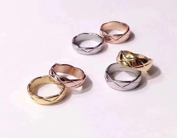 fashion designer jewelry women wedding rings stainless steel gold ring twill cut men and women couple ring fashion wild no allergi9954546, Silver
fashion designer jewelry women wedding rings stainless steel gold ring twill cut men and women couple ring fashion wild no allergi9954546, Silver