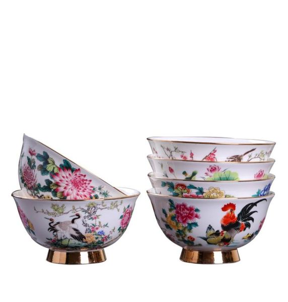 jingdezhen ceramic antique bowl tableware household bowl noodles bowl gold painted large rice soup high foot6529813, Silver
jingdezhen ceramic antique bowl tableware household bowl noodles bowl gold painted large rice soup high foot6529813, Silver