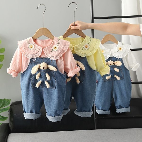 clothing sets girls spring and autumn cardigan shirtsbib jeans trousers twopiece baby cute suit kids infant fashion outfits 230630, White
clothing sets girls spring and autumn cardigan shirtsbib jeans trousers twopiece baby cute suit kids infant fashion outfits 230630, White