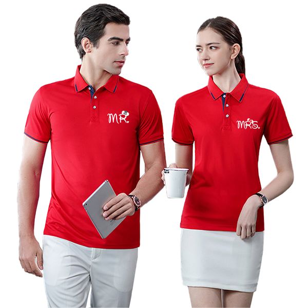 men's polos summer couple women polo tshirts mr mrs print tees short sleeve for casual turndown collar streetwear clothing 230630, White;black
men's polos summer couple women polo tshirts mr mrs print tees short sleeve for casual turndown collar streetwear clothing 230630, White;black