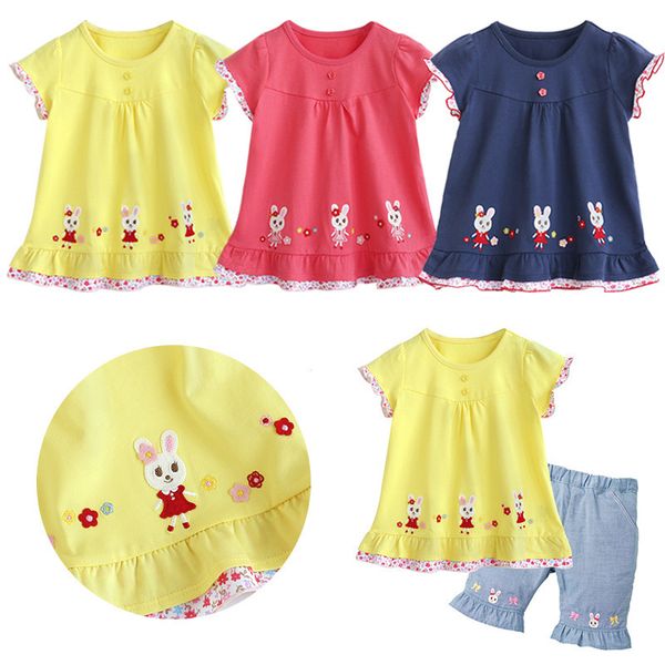 clothing sets cute loose children's clothes 2023 japanese style summer girls cartoon bunny patch embroidered short sleeve tshirt skirt, White
clothing sets cute loose children's clothes 2023 japanese style summer girls cartoon bunny patch embroidered short sleeve tshirt skirt, White