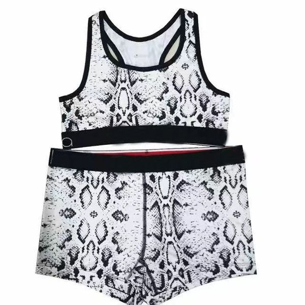 undershirt shorts two-piece beauty back fitness print yoga suit female swimsuit01, White;black
undershirt shorts two-piece beauty back fitness print yoga suit female swimsuit01, White;black
