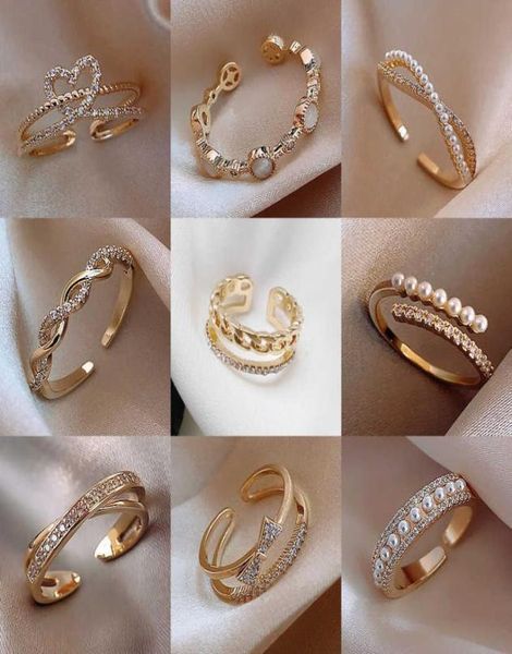 lats luxury gold color pearl zircon rings for woman 2021 vintage open ring party joint ring fashion elegant jewelry gifts q071784383, Silver
lats luxury gold color pearl zircon rings for woman 2021 vintage open ring party joint ring fashion elegant jewelry gifts q071784383, Silver
