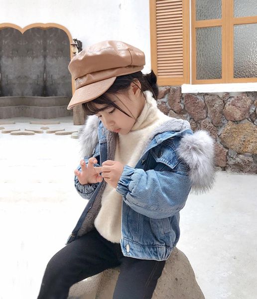 2019 fleece warm denim kids jackets for girls fur hoodie baby girl coats cotton kids jeans jackets fashion children outerwear4564158, Blue;gray
2019 fleece warm denim kids jackets for girls fur hoodie baby girl coats cotton kids jeans jackets fashion children outerwear4564158, Blue;gray