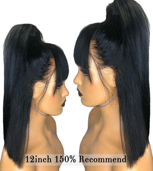 new pattern wig brazilian lace front human hair wigs with bangs preplucked natural color bleached knots remy hair 150 wig2336962, Black
new pattern wig brazilian lace front human hair wigs with bangs preplucked natural color bleached knots remy hair 150 wig2336962, Black