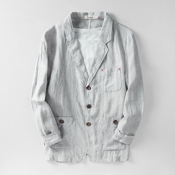 men's suits blazers arrival spring mens blazer linen 100 suit dress jacket high qualtiy fashion luxury men size m xl xxl xxxl 230630, White;black
men's suits blazers arrival spring mens blazer linen 100 suit dress jacket high qualtiy fashion luxury men size m xl xxl xxxl 230630, White;black