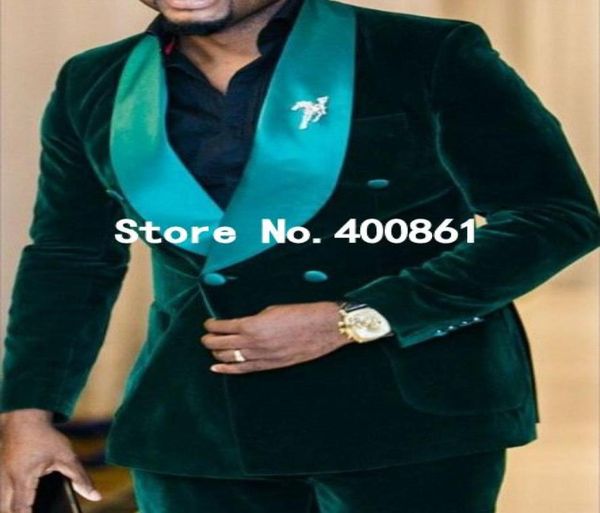 handsome groom tuxedos double breasted dark green velvet shawl lapel groomsmen man suit mens wedding suits jacketpantstie3029285, Black;gray
handsome groom tuxedos double breasted dark green velvet shawl lapel groomsmen man suit mens wedding suits jacketpantstie3029285, Black;gray