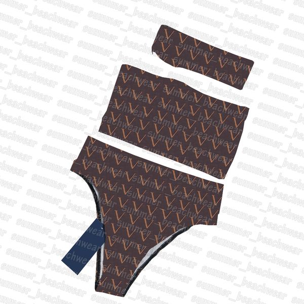 three piece set swimwear letters printed bathing suit high waist beachwear summer quick dry bikinis set, White;black
three piece set swimwear letters printed bathing suit high waist beachwear summer quick dry bikinis set, White;black