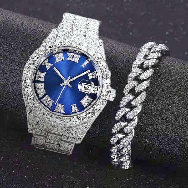 wristwatches full iced out watch for men bling miami cuban chain bracelet iced out watches men hip hop watch luxury gold watch women relojes, Slivery;brown
wristwatches full iced out watch for men bling miami cuban chain bracelet iced out watches men hip hop watch luxury gold watch women relojes, Slivery;brown