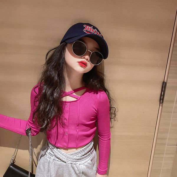clothing sets girls tshirt long sleeve tees crossstraps collar slim cotton sweatshirt children's clothes bottoming shirt for kids 314 y, White
clothing sets girls tshirt long sleeve tees crossstraps collar slim cotton sweatshirt children's clothes bottoming shirt for kids 314 y, White