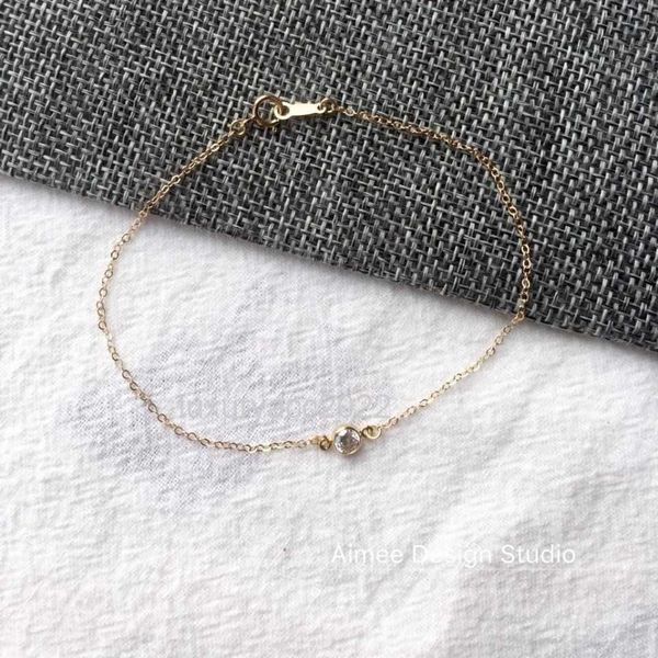 bracelets aimeedesign usa 14k gold package gold injected single diamond bracelet zircon non fading bracelet slim extremely fine, Black
bracelets aimeedesign usa 14k gold package gold injected single diamond bracelet zircon non fading bracelet slim extremely fine, Black