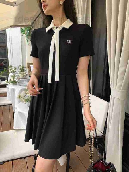 basic & casual dresses designer summer new letter embroidered polo shirt collar women's short sleeve dress versatile pleated t02t, Black;gray
basic & casual dresses designer summer new letter embroidered polo shirt collar women's short sleeve dress versatile pleated t02t, Black;gray