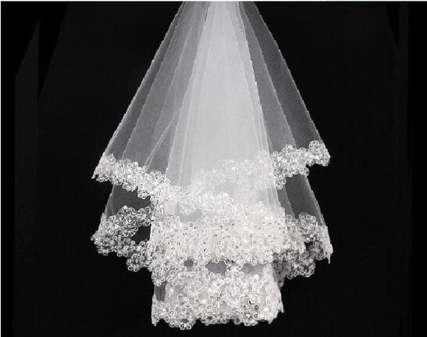 bridal wedding veils short white ivory bridal veils sequined lace appliques sequin tulle wedding veils4019053, Black
bridal wedding veils short white ivory bridal veils sequined lace appliques sequin tulle wedding veils4019053, Black
