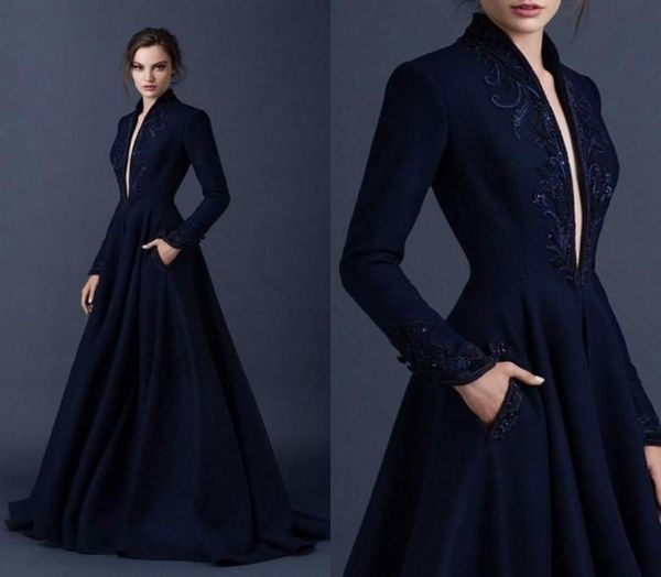 navy blue evening gowns embroidery paolo sebastian dresses custom made beaded formal party wear ball gown plunging v neck prom dre6398392, Black;red
navy blue evening gowns embroidery paolo sebastian dresses custom made beaded formal party wear ball gown plunging v neck prom dre6398392, Black;red